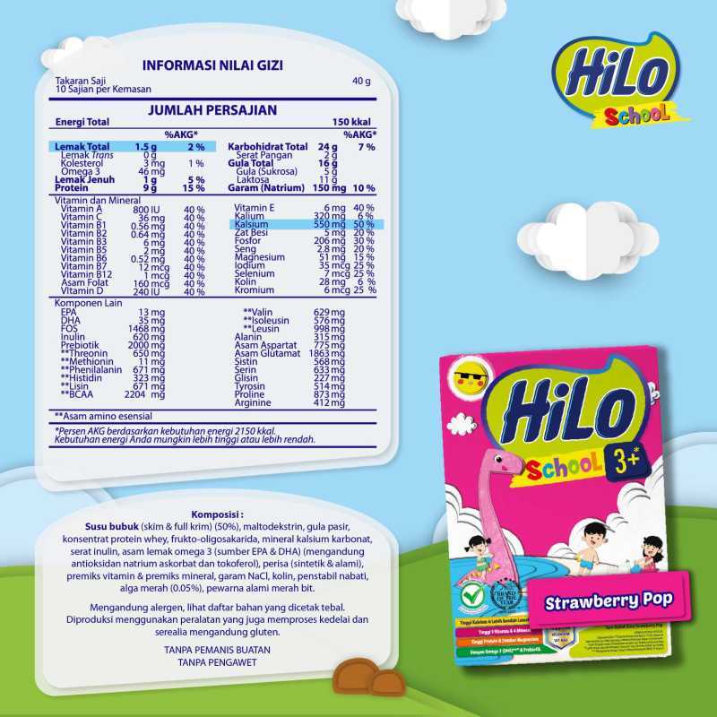 HiLo School 3+ Strawberry Pop