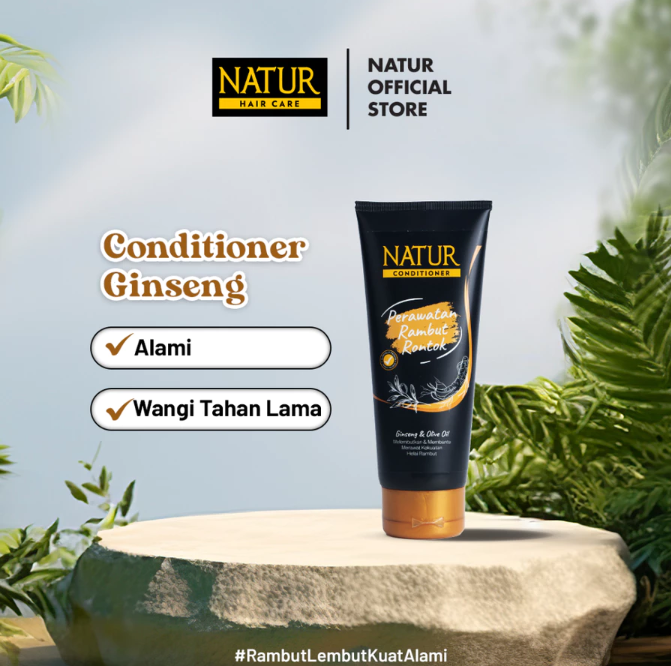 Gondowangi Tradisional Kosmetika Natur Hair Care Conditioner Ginseng & Olive Oil