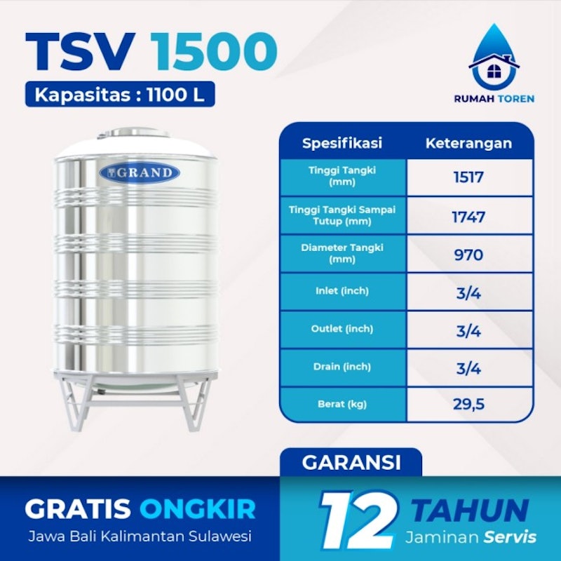 Grand Tangki Air Stainless 2