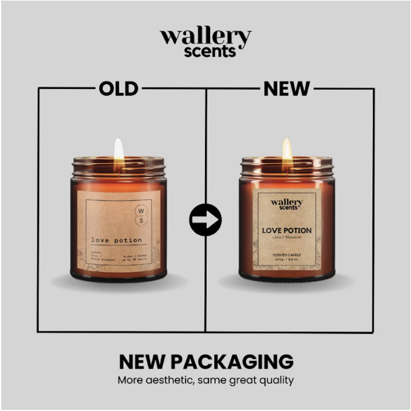 Wallery Scents Scented Candle Love Potion 2