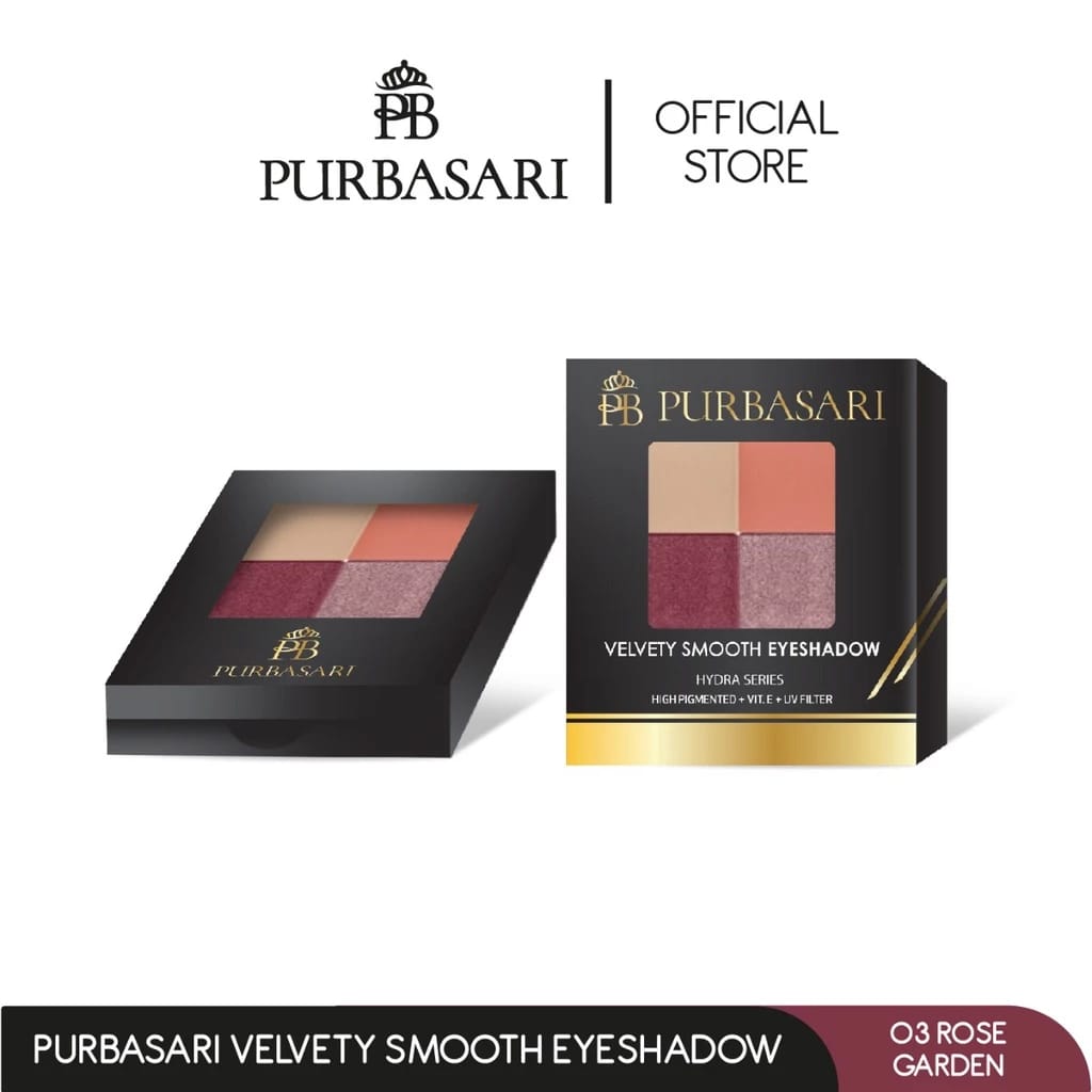 Gloria Origita Cosmetics Purbasari Velvety Smooth Eyeshadow 03 Rose Garden