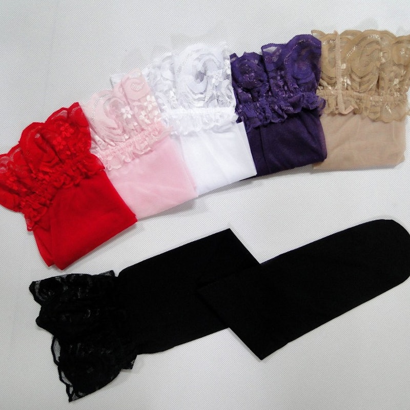 One Fashion Mall Stocking Jaring Panjang Lace Transparan 3
