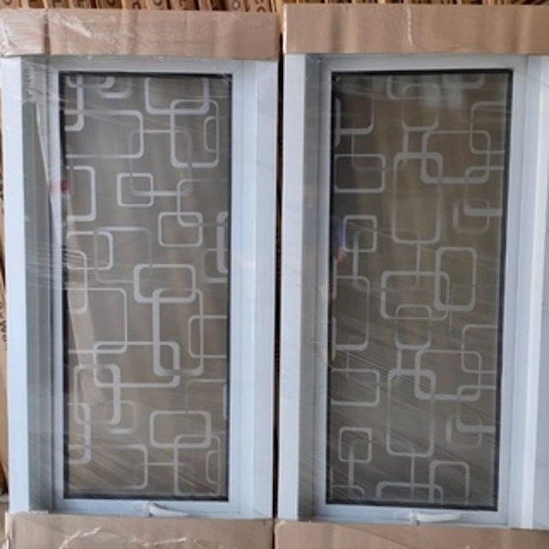 Jendela Aluminium Jungkit Motif Kaca Es Crystal 4