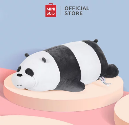 MINISO Boneka Beruang We Bare Bears Lying Plush Toy  2