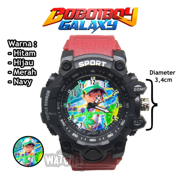 Watches.IDN Jam Tangan Anak Laki-Laki Sport BoboiBoy 