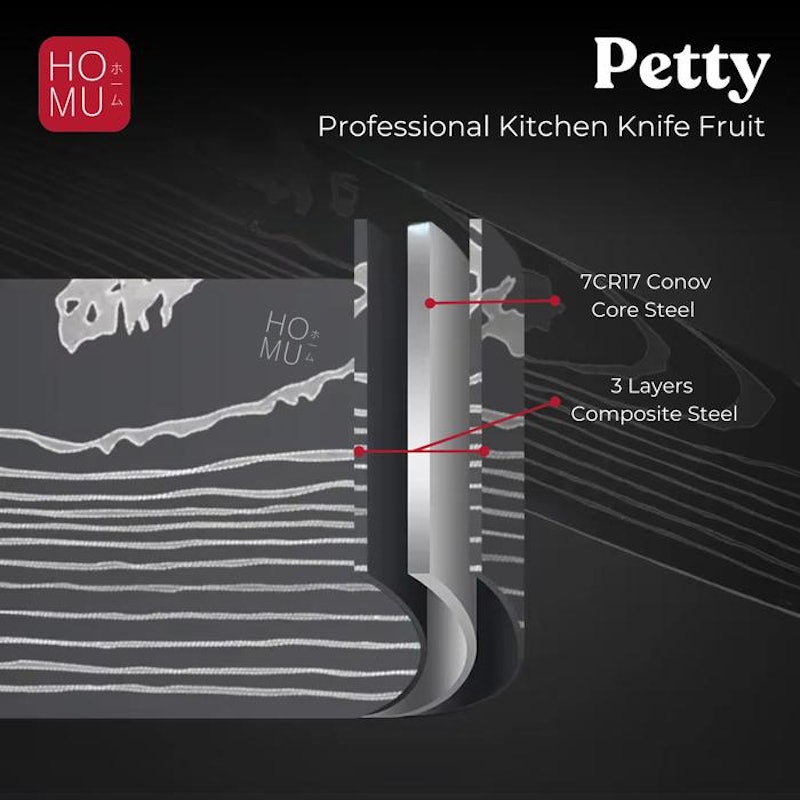 HOMU Pisau Petty 3