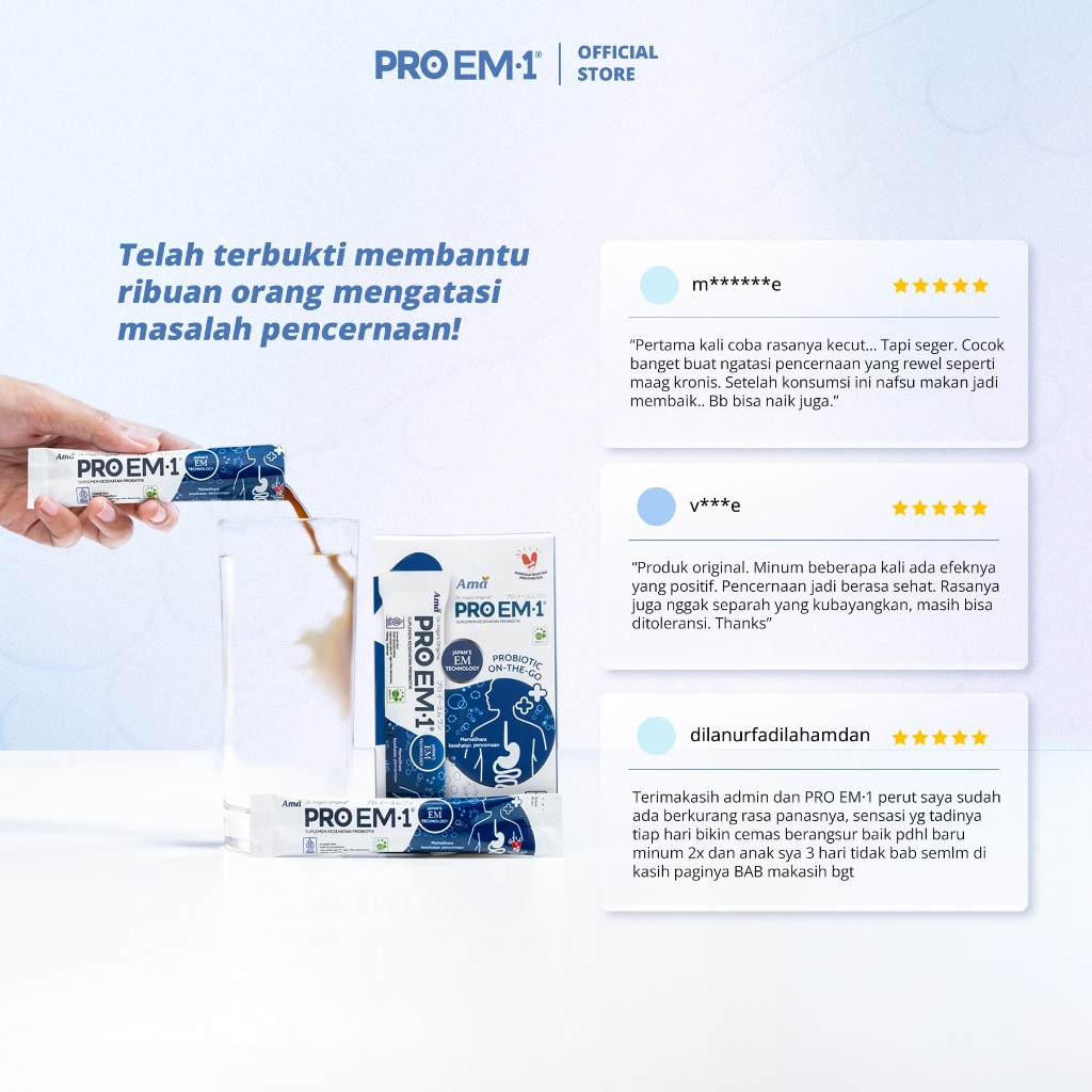 Agro Mitra Alimentare PROEM1 Suplemen Kesehatan Probiotik