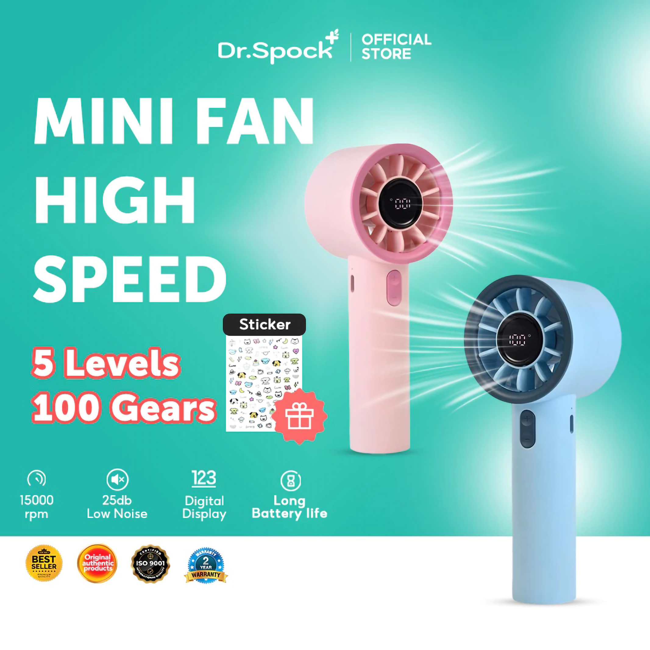  Dr.Spock Mini Fan High Speed HF02