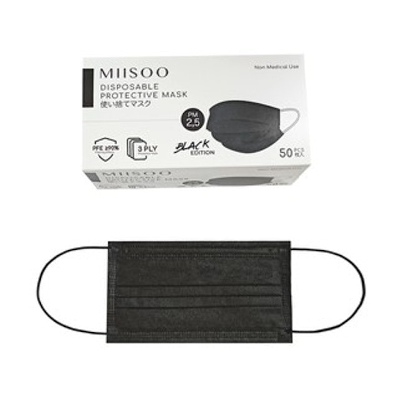 Disposable Protective Mask Black Edition 2