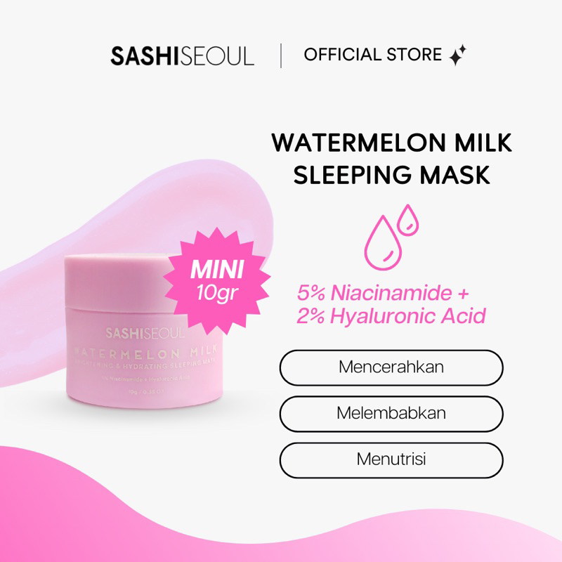 Sashi Seoul  Watermelon Milk Sleeping Mask