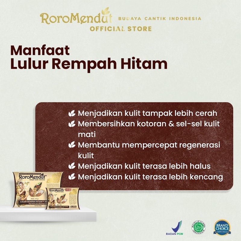 Roro Mendut Lulur Rempah Hitam Whitening 2