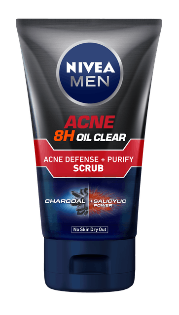 Nivea Men Acne Oil Clear Acne Defense + Purify Scrub