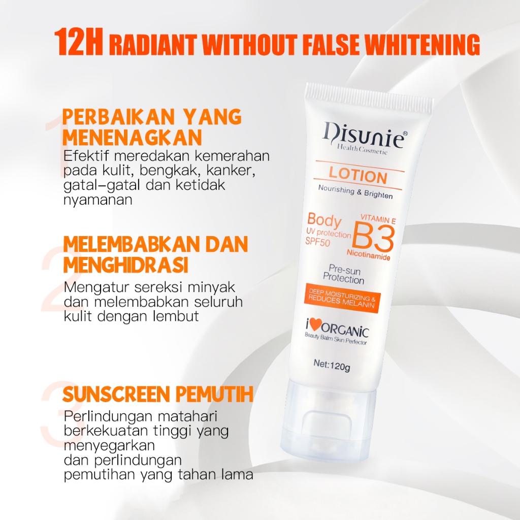 Guangzhou Livepro Beauty Cosmetics Disunie Lotion Nourishing & Brighten Body UV Protection SPF 50