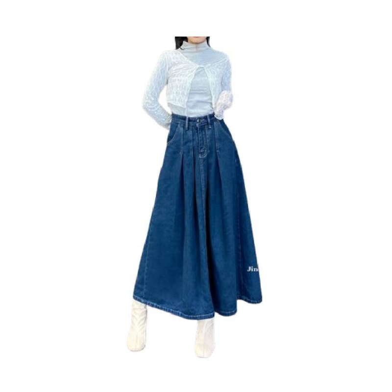 JINISO Highwaist Rok Ashley Jeans Panjang 908 SEVENTY 1