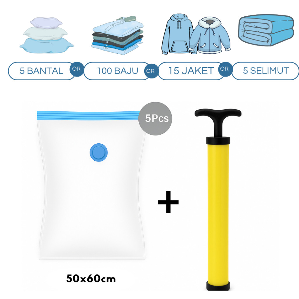  Vacum Traveling dan Pompa Manual Set