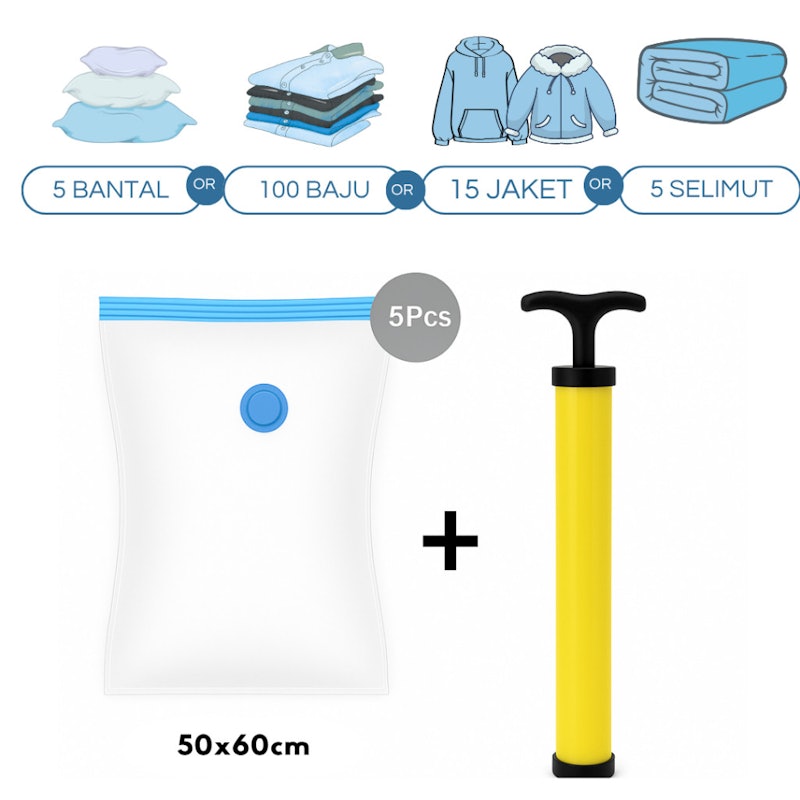 Vacum Traveling dan Pompa Manual Set 4