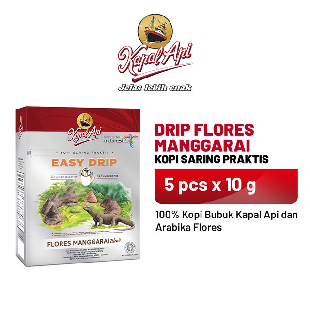 Santos Jaya Abadi  Kapal Api Easy Drip Flores Manggarai Blend