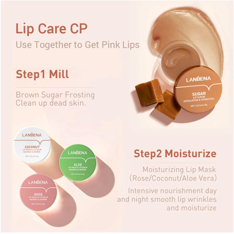 JNR Sosial Indonesia LANBENA Sugar Lip Scrub