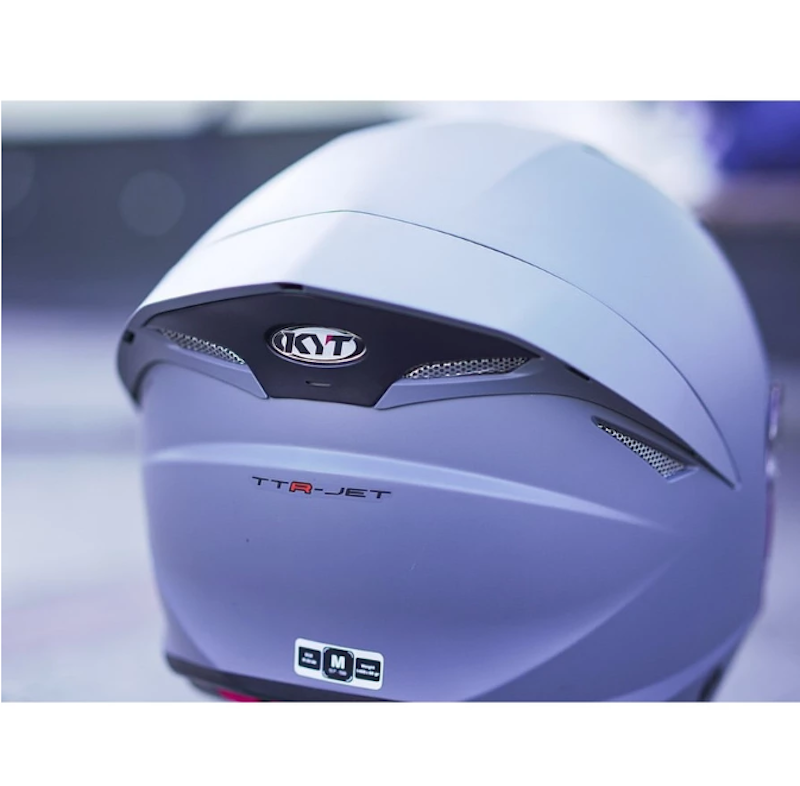 KYT TTR Jet Plain Ice Matt Gorilla Grey 3