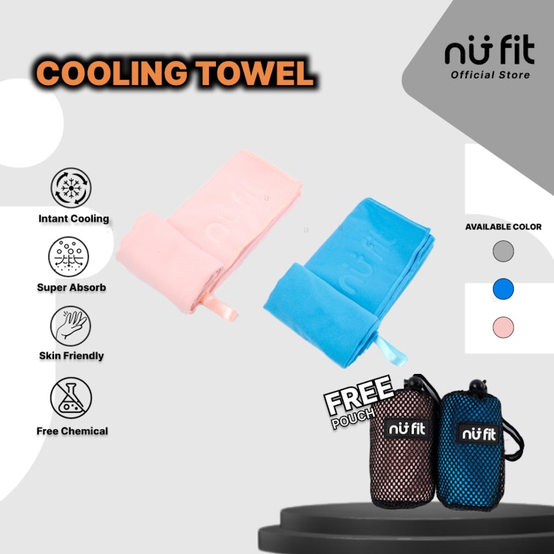 Nü Fit Cooling Towel Pink 4