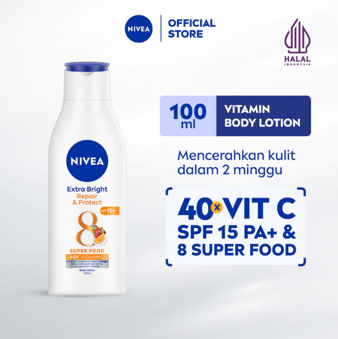 Beiersdorf Indonesia NIVEA Extra Bright Repair & Protect Lotion SPF 15 PA+