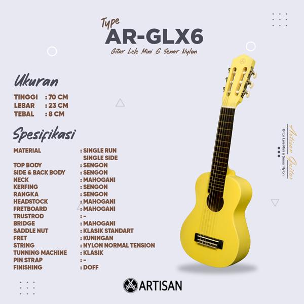 Artisan Gitar Lele Mini Putih AR-GLX6