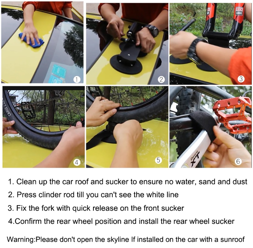 Rockbros Car Roof Top Bike Carrier XP1002