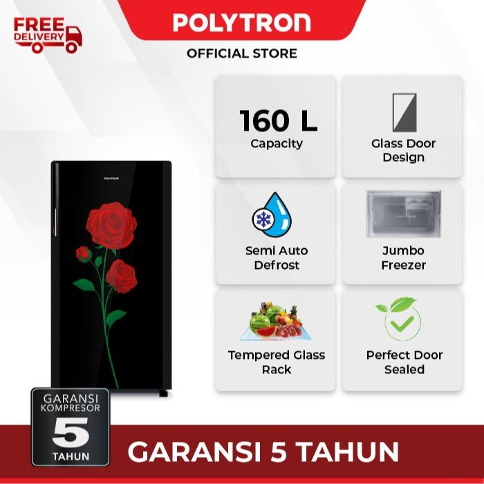 Hartono Istana Teknologi Polytron Kulkas 1 Pintu Belleza Varia 160 liter PRA 16DRX