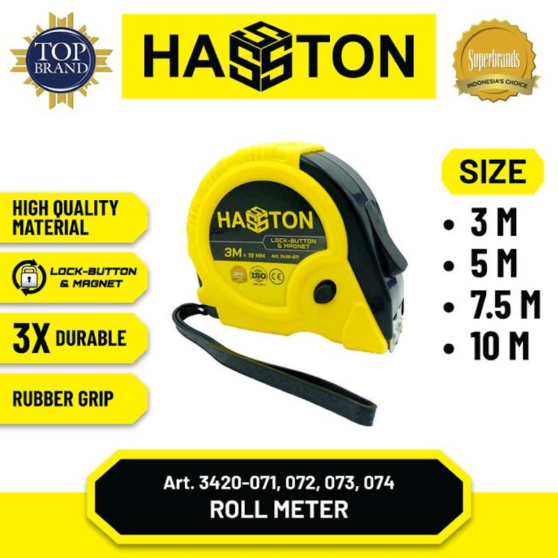 Hasston Roll Meteran Model A 3 meter 4