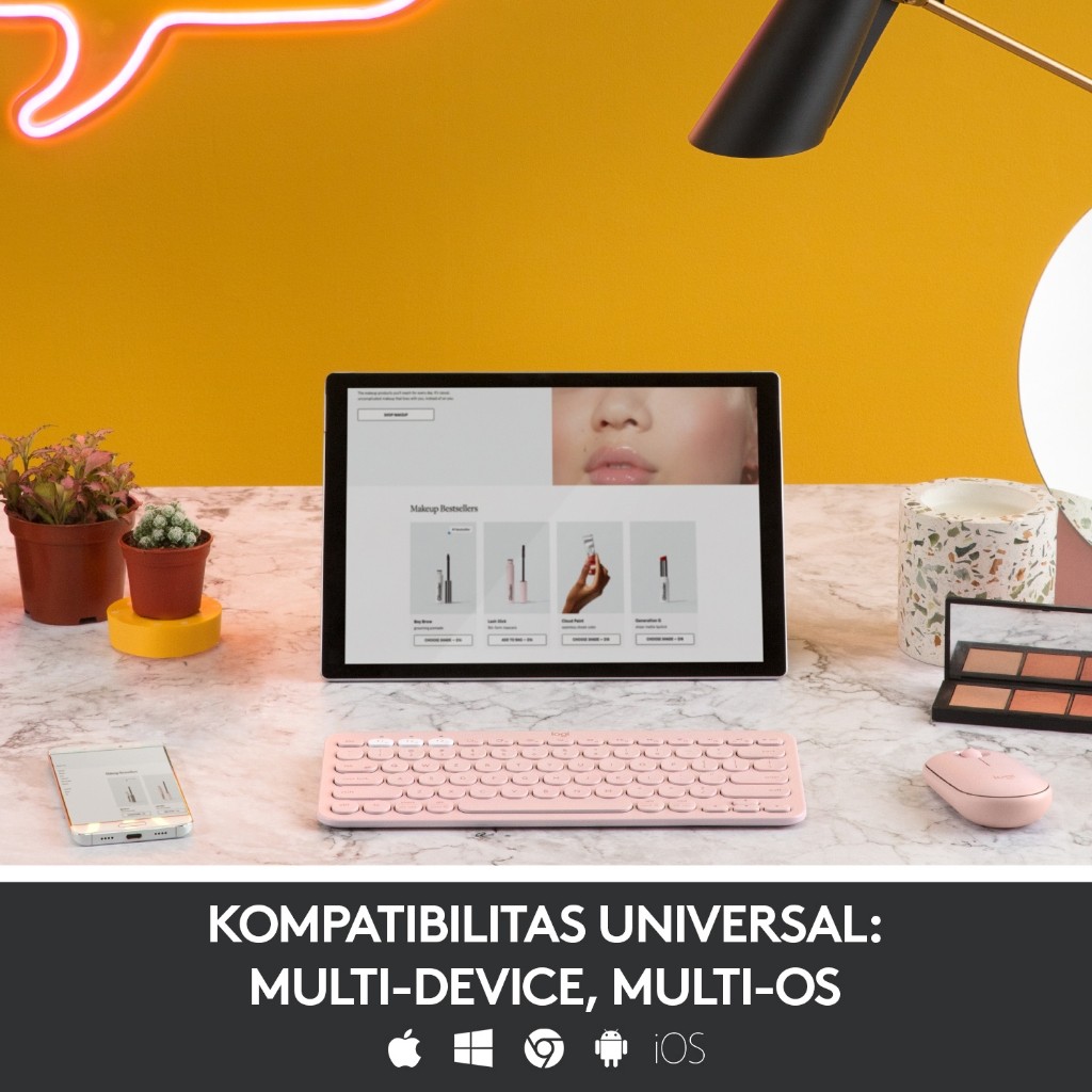 Logitech International Logitech Keyboard Bluetooth Multiperangkat   K380