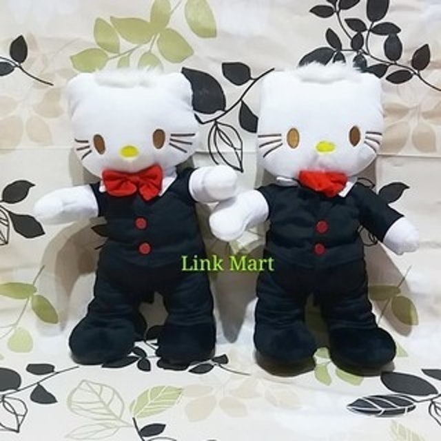 Boneka Couple Besar Hello Kitty Wedding Dress 2