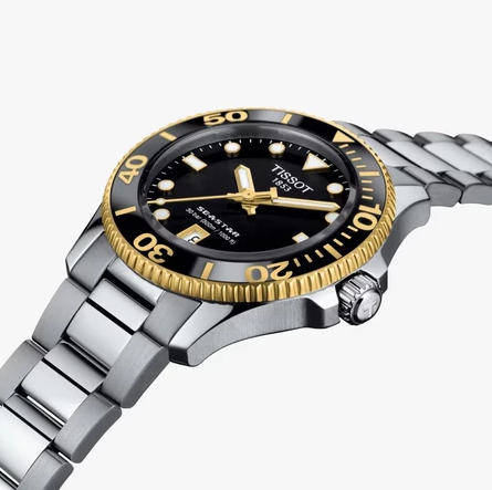 Tissot Seastar 1000 Black Gold Dial  2