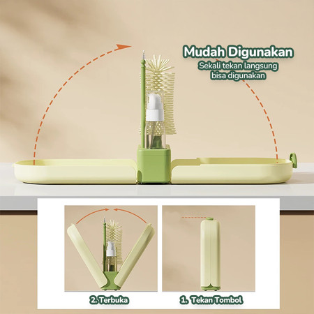  Momosee Set Sikat Botol Bayi 6 in 1  XH055