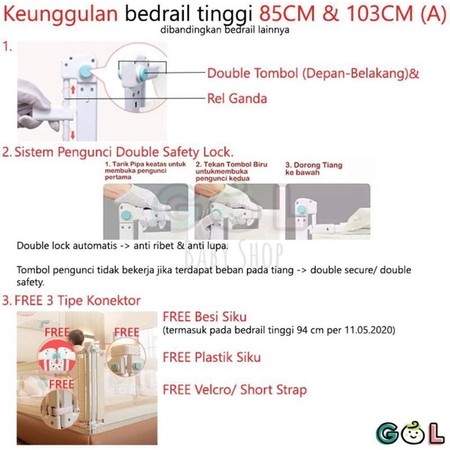 GOL Baby GOL Baby Bedrail  103 A