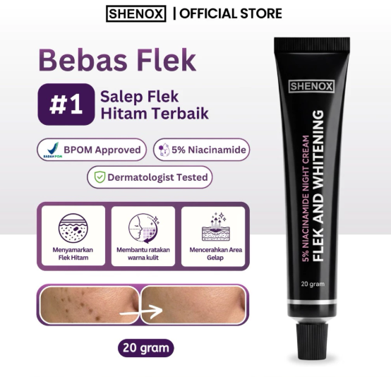 Gatutkaca Shenox Night Cream Flek & Whitening