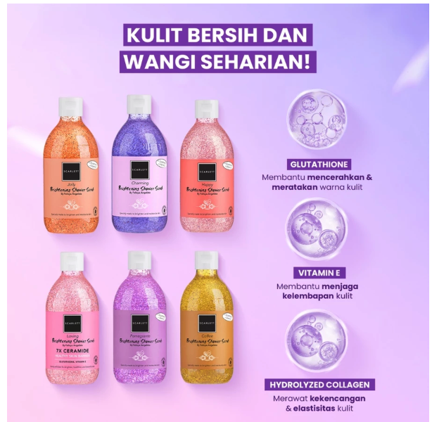 Opto Lingkar Sejahtera Scarlett Whitening Bodycare Daily Routine Charming + AHA