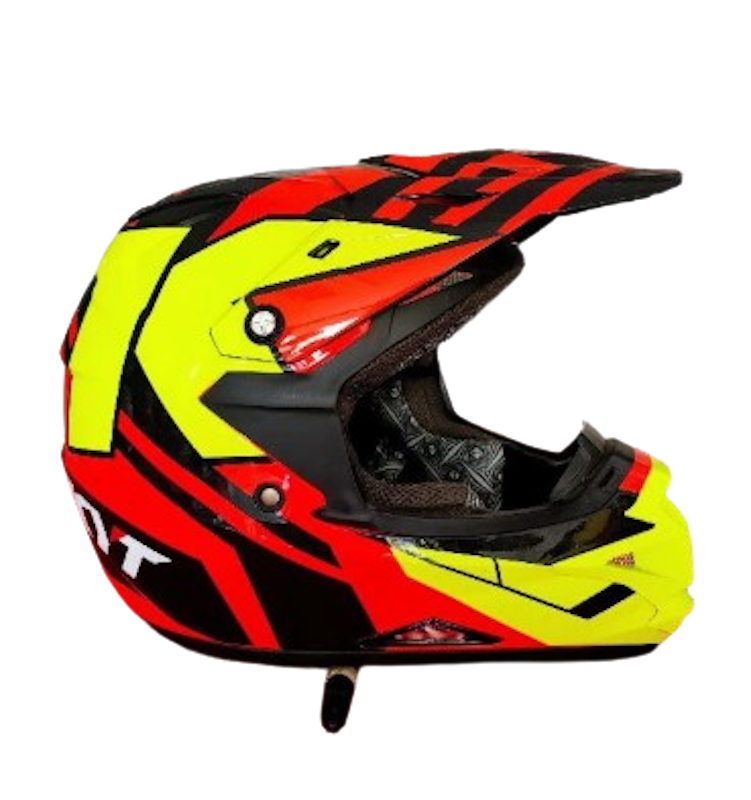 KYT Helm Cross Over KTime Red/Yellow Fluo 1