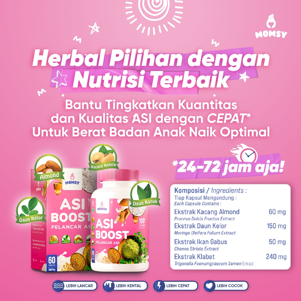 GRA Herbalindo Utama MOMSY Asi Boost Pelancar ASI