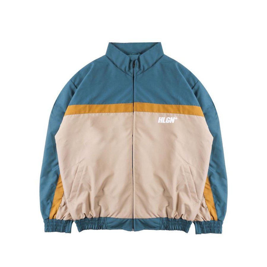 HOOLIGANS® Jacket Tracktop Marcos Teal Brown