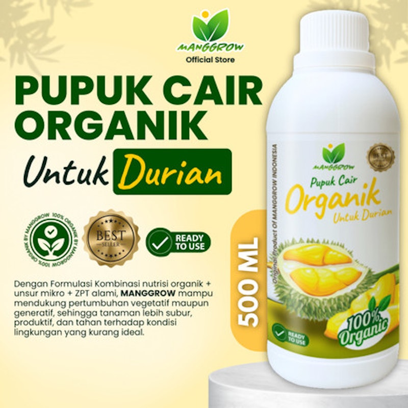 Manggrow Pupuk Organik Cair Durian 500 ml 2