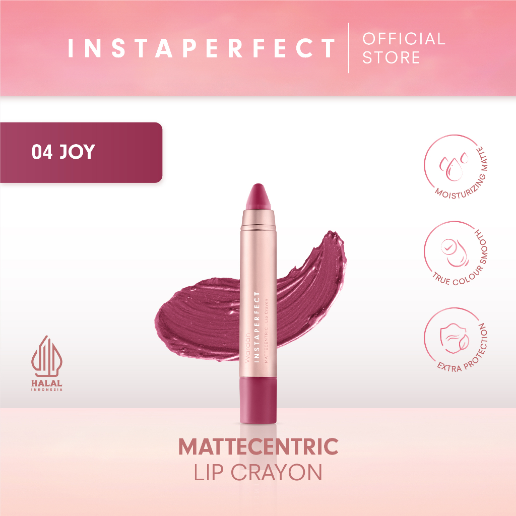 Paragon Technology and Innovation Wardah Instaperfect Mattecentric Lip Crayon - Joy 04