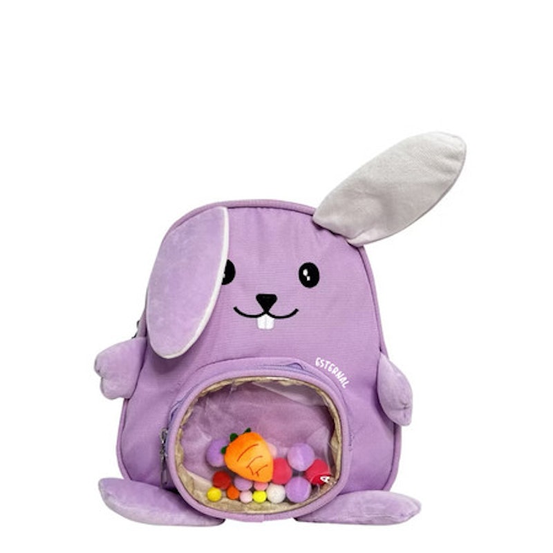 Esternal Rabbit Bendable Ears Pompom Ransel 5