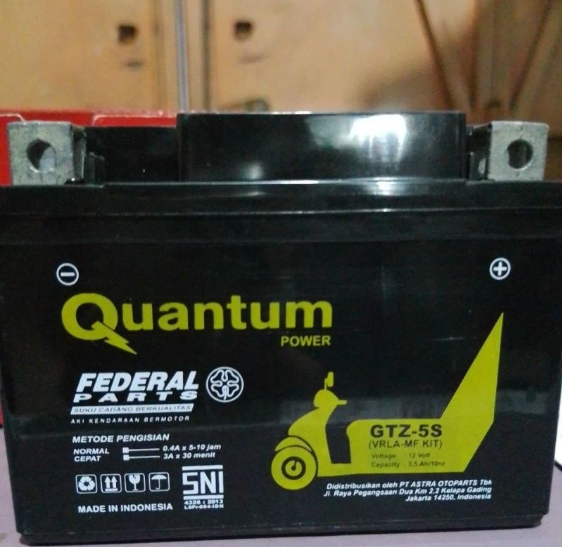 Astra Otoparts Quantum Power Federal Parts Battery  GTZ-5S
