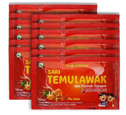 Sirup Herbal Sari Temulawak Stroberi