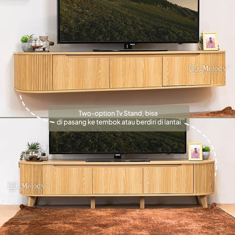 Melody Furniture Rak TV Lilan Wall Mount 4
