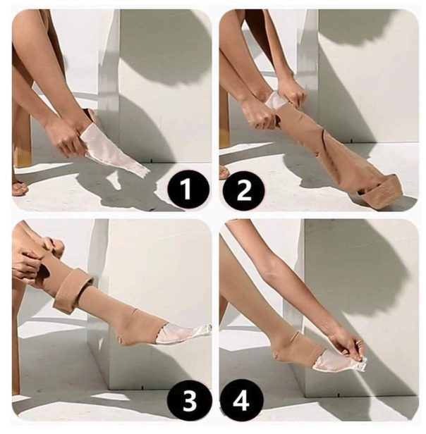  Dr. Dean Medical Compression Open Toe Pantyhose 