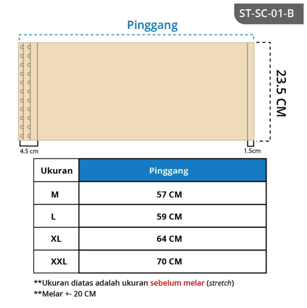 Tangguh Mandiri Sukses  Scelta Korset Stagen ST SC 01 B 