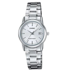 Casio Ladies Grey Dial Stainless Steel Band
