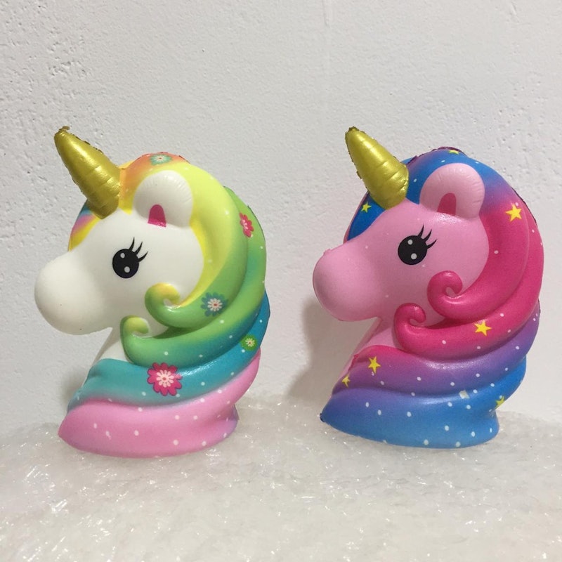 Mainan Squishy Kepala Unicorn Galaxy 4