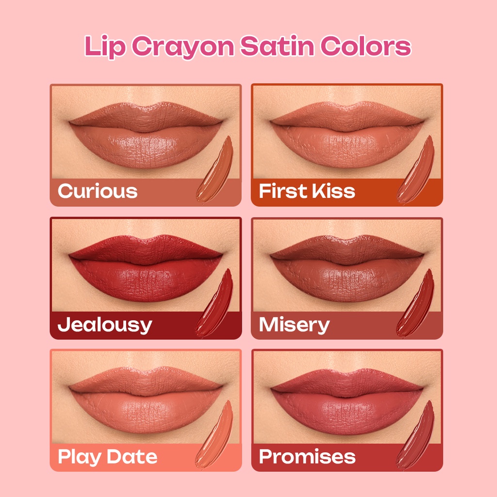 Implora Sukses Abadi Implora Lip Crayon Satin - Play Date